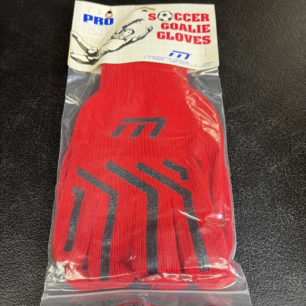 Vintage pair of Manzella Pro Hands Soccer Goalie Gloves 80s-90s Era DEADSTOCK